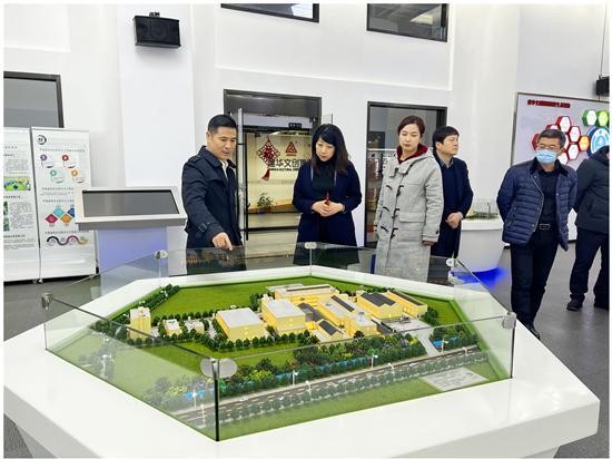 淮南市田家庵區(qū)區(qū)委常委、副區(qū)長張曙暉 考察建華文創(chuàng)集團
