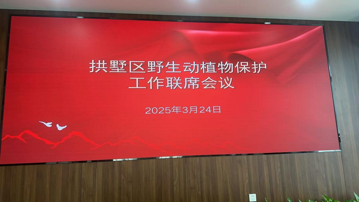 錢江商城參加拱墅區(qū)野生動(dòng)植物保護(hù)工作聯(lián)席會(huì)議